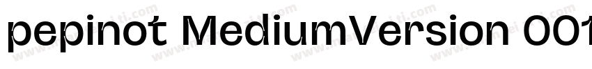 pepinot MediumVersion 001000字体转换